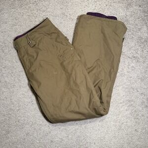 Burton Pants‎ Womens Medium Beige DRYRIDE Snow Ski Snowboard Cargo Lined Bootcut